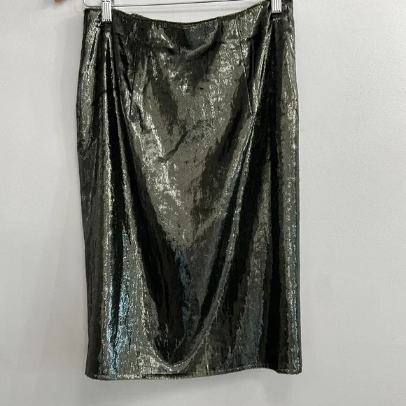 Reiss Leena Ruched Zip Detail Skirt - Picture 10 of 11